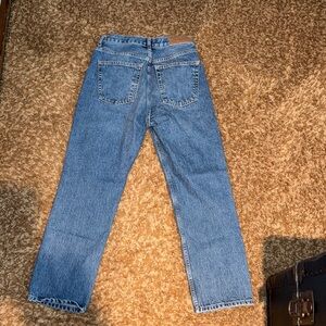 Classic Light Wash Straight Leg Jeans